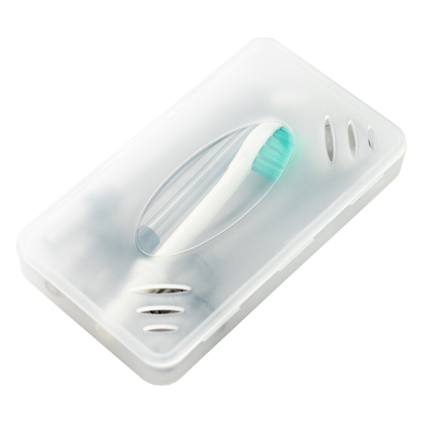 Насадка Revyline RL 060, для электрических звуковых зубных щёток, черный с синей щетиной, 2 шт - фото 1