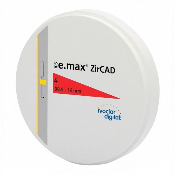 IPS e.max ZirCAD MO - диск для фрезерования, цвет 4, 98.5х14 мм - фото 0