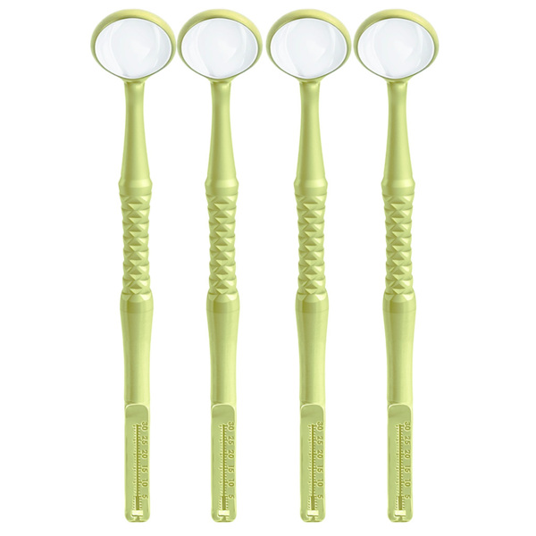 Зеркало стоматологическое Dialog M2 Endo-Guage, родиевое, №4.5, желтый, 4 шт - фото 0