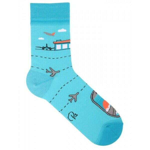 Носки мужские, "Аэропорт", голубой, 41-45 - фото 1