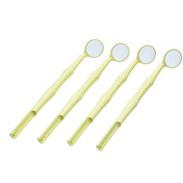 Зеркало стоматологическое Dialog M2 Endo-Guage, родиевое, №4.5, желтый, 4 шт - фото 1