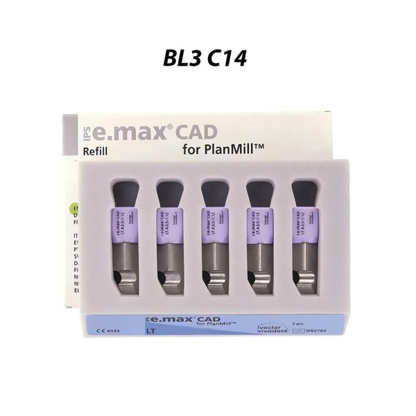 IPS e.max CAD PlanMill LT - блоки из дисиликата лития, цвет BL3, C14, 5 шт - фото 0