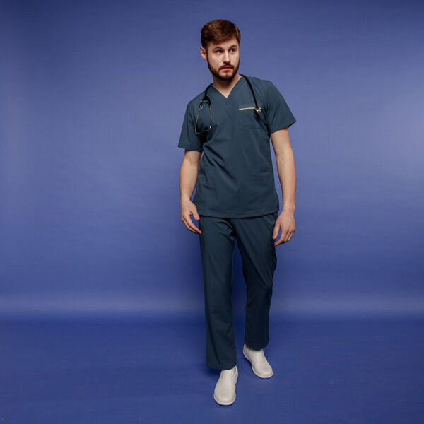 Туника медицинская мужская Pulse 245 Vermont R148, нэви, 3XL - фото 1