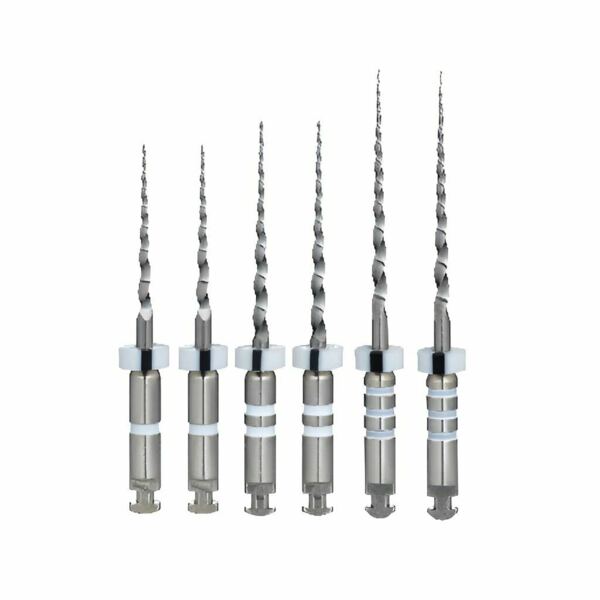 Файлы машинные Eurofile Ultratapers, для повторого лечения, 16-22 мм, набор №D1-D3, никель-титан, 6 шт - фото 0