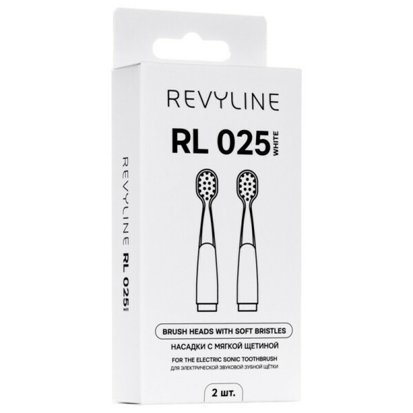 Насадка Revyline RL 025, для электрических звуковых зубных щёток, белый, 2 шт - фото 3