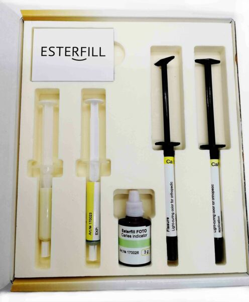 Esterfill Ca/F - композитный материал светоотверждаемый текучий с Са и F (прокладочный материал) - фото 2