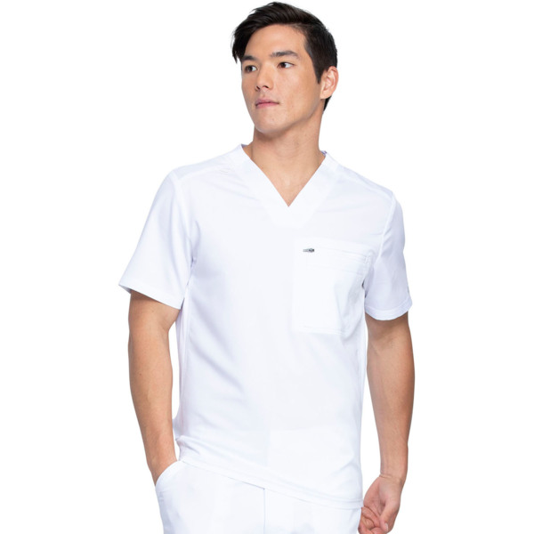 Топ медицинский мужской Dickies DK865, белый, 2XL - фото 0