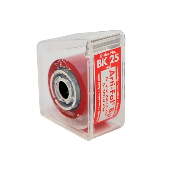 Фольга артикуляционная Bausch Arti-Fol, двухсторонняя, красная, 8 мкм, 20 мм х 22 м, 1шт - фото 0