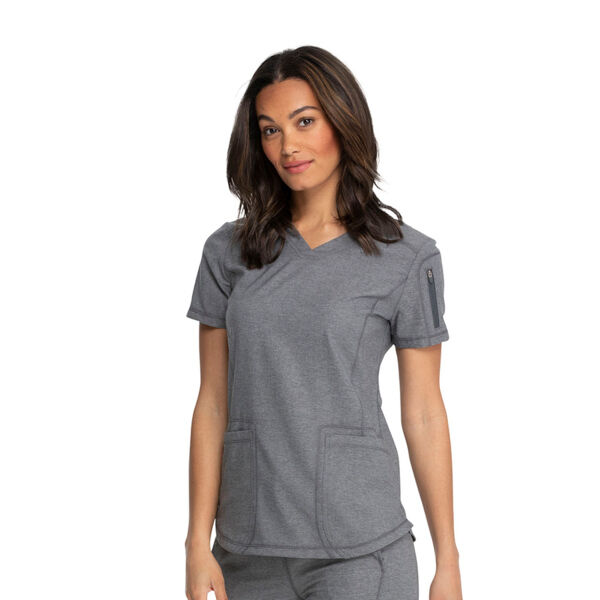 Топ медицинский женский Dickies DK730, серый, M - фото 1