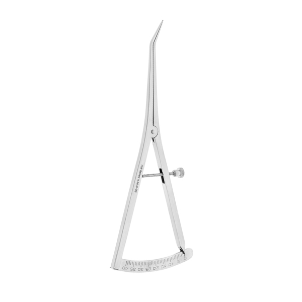 Микрометр изогнутый, шкала 0-40 мм, длина 17 см - фото 0