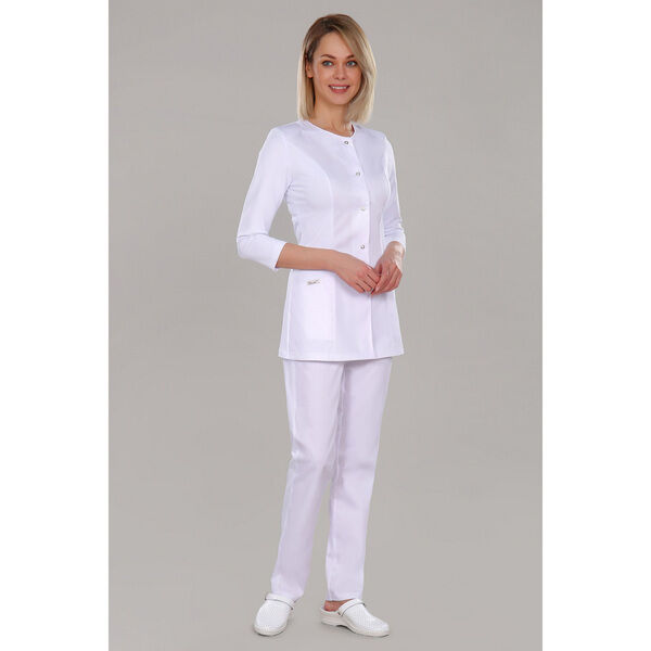 Брюки женские 177СТА, белый, 52 - фото 0