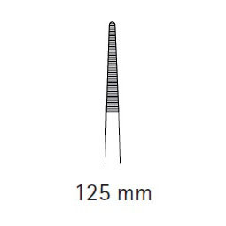 Пинцет анатомический Aesculap SEMKEN, прямой, 125 мм - фото 1