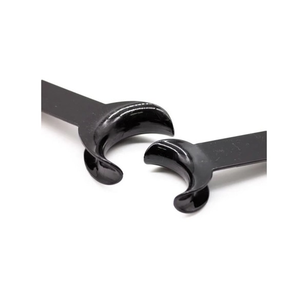 Ретрактор стоматологический Dentins, двусторонний, малый S, черный, 2 шт - фото 2