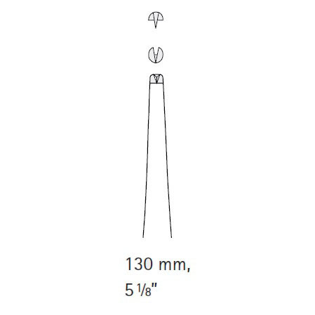Пинцет хирургический, стандартный, зубчики 1х2, длина 130 мм - фото 1