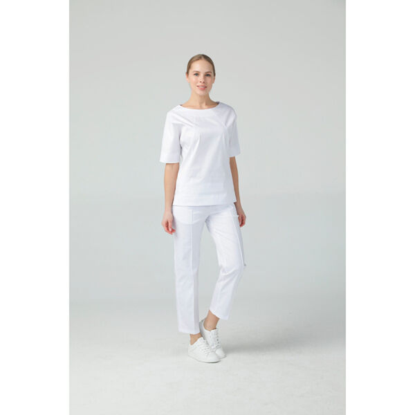Брюки женские Dr. Nice «ШОВ», белый, 54 - фото 5