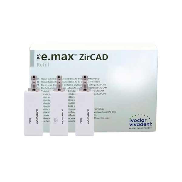 IPS e.max ZirCAD PlanMill LT - блоки из оксида циркония, цвет D2, B45, 3 шт - фото 0