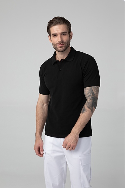 Поло мужское, черный, 48 - фото 1