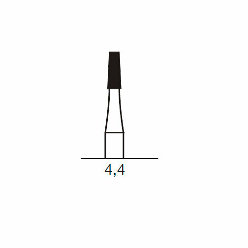 Бор твердосплавный CB 33, конус плоский, с зубцами, D=1.2 мм, L=4.2 мм, FGXL, синий - фото 1