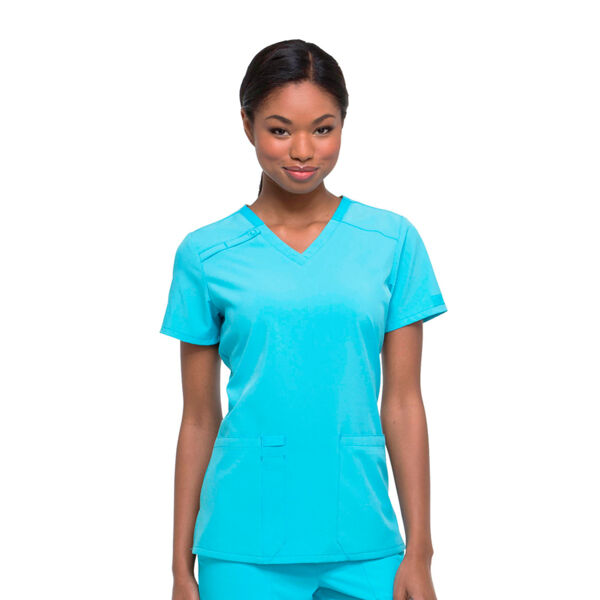 Топ медицинский женский Dickies DK615, голубой, L - фото 0
