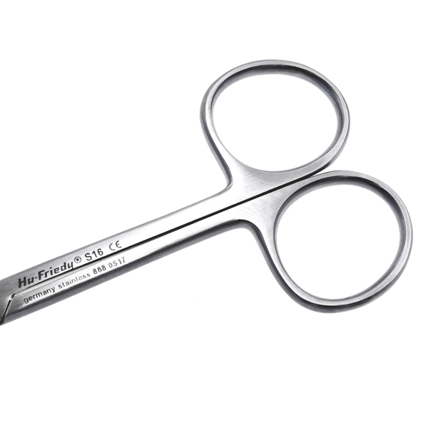 Ножницы Goldman-Fox #16, остроконечные, изогнутые, 1 зубчатое лезвие, 12,5 см - фото 6