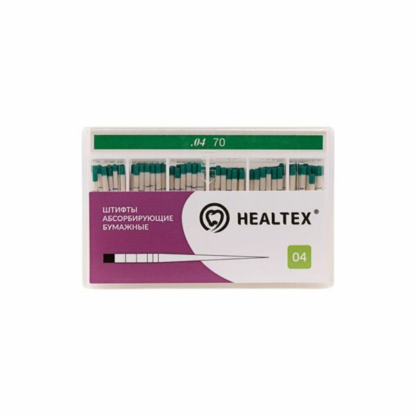 Штифты бумажные Healtex, абсорбирующие, с маркировкой длины, №70/.04, 100 шт - фото 0