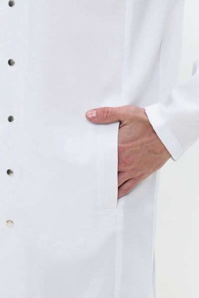 Халат мужской 584 Streich, длинный рукав, белый, 58 - фото 2