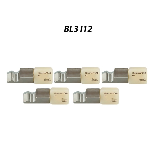 IPS Empress CAD PlanMill LT - блоки из лейцитной керамики, цвет BL3, I12, 5 шт - фото 0