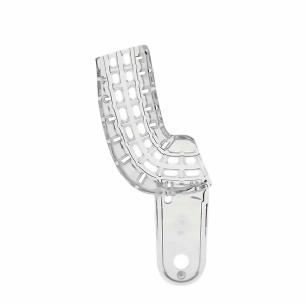 Ложка оттискная Coltene President Impression Tray, фрагментарная, перфорированная, боковая, размер 8, пластик, прозрачный, 1 шт - фото 0
