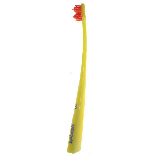 Зубная щетка Splash Brush Double 150, мягкая, желтый, 1 шт - фото 0
