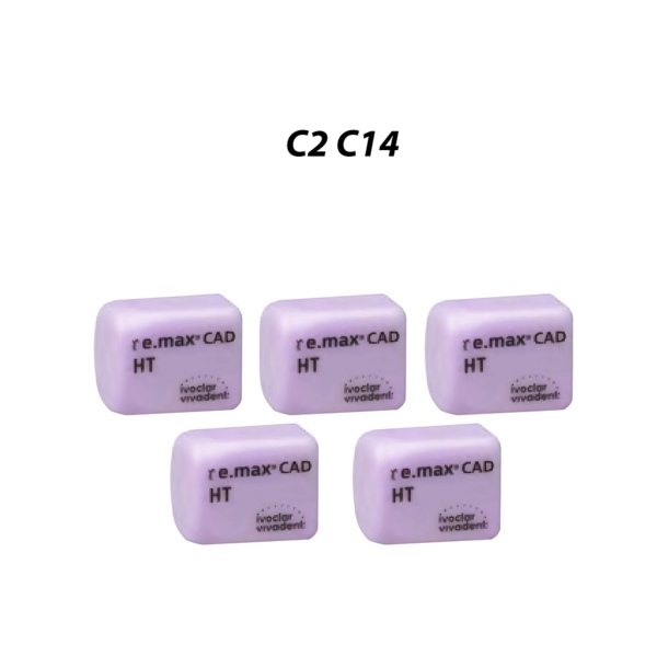 IPS e.max CAD PlanMill HT - блоки из дисиликата лития, цвет C2, C14, 5 шт - фото 0