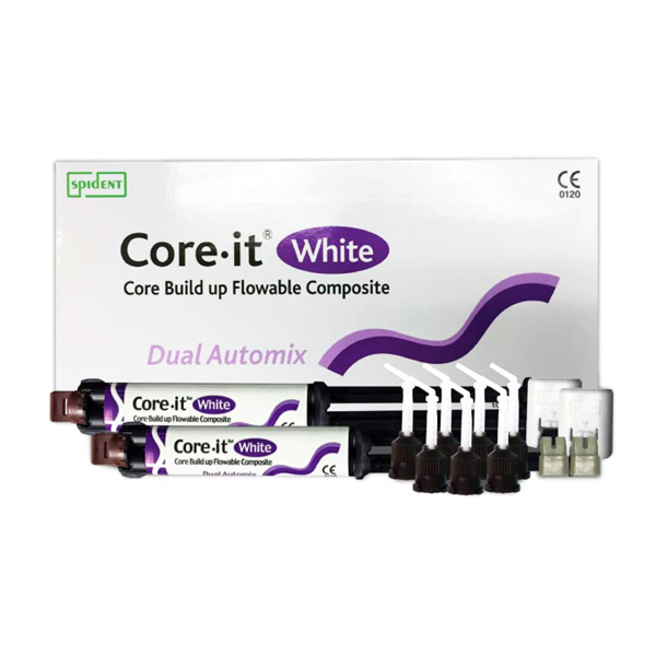 Core it —  композитный материал двойного отверждения, белый, шприц 10 г х 2 шт - фото 0
