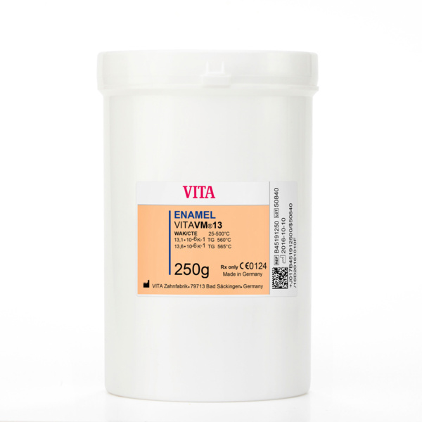 VITA VM 13 ENAMEL - порошок для облицовки металлических каркасов, цвет END, 250 г - фото 0