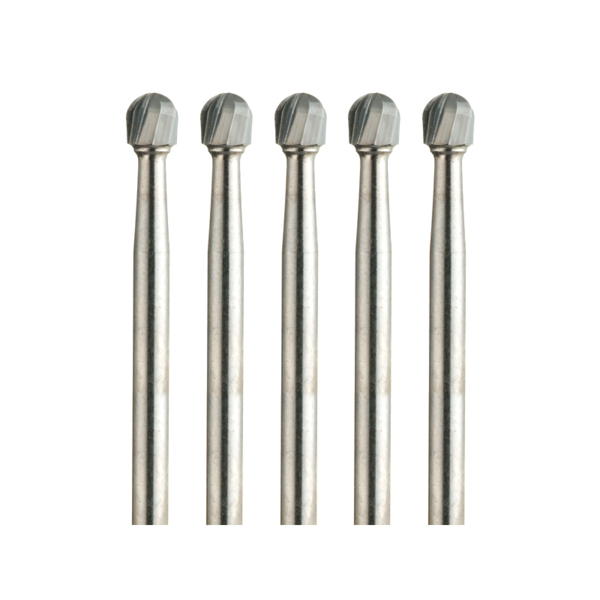 Бор твердосплавный 1S, шаровидный, проникающий, D=1.8 мм, RAL, зеленый, 5 шт - фото 0