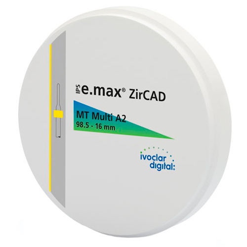 IPS e.max ZirCAD MT Multi - диск для фрезерования, цвет B2, 98.5х16 мм - фото 0