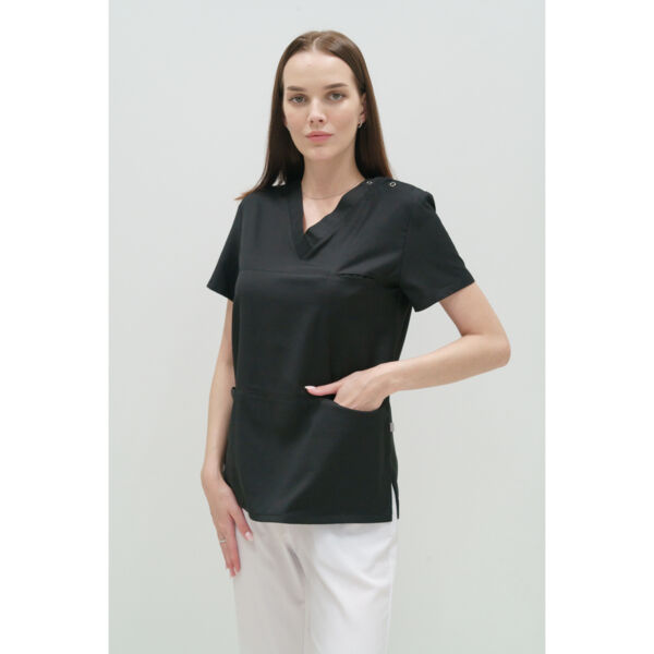 Туника женская Тезис TZ300, черный, 60 - фото 0