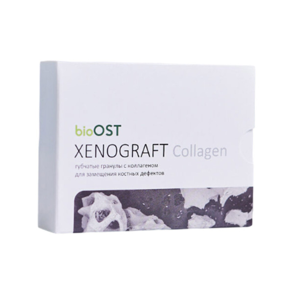 Гранулы губчатые Cardioplant XENOGRAFT, резорбируемые, с коллагеном, для костных дефектов, 0.25-1.0 мм, 0.5 мл, 1 чашечка - фото 0