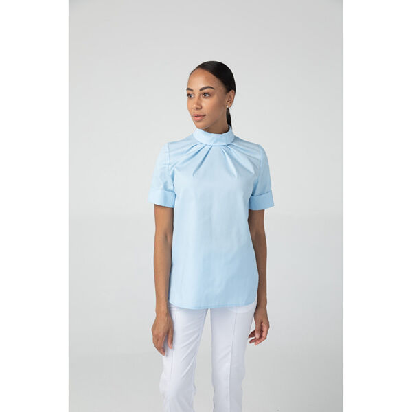 Туника женская Dr. Nice на кнопках сзади, голубой, 48 - фото 2