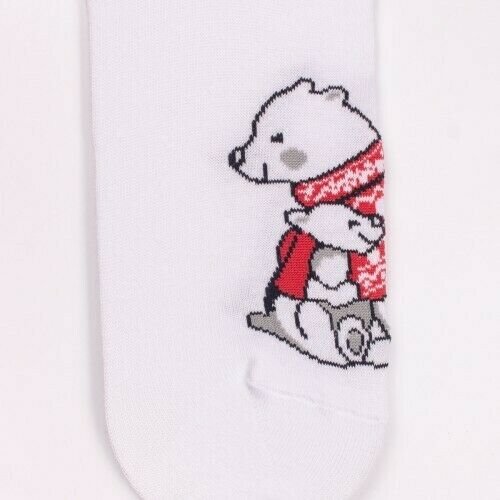 Носки женские, "Медведи", белый, 36-40 - фото 3