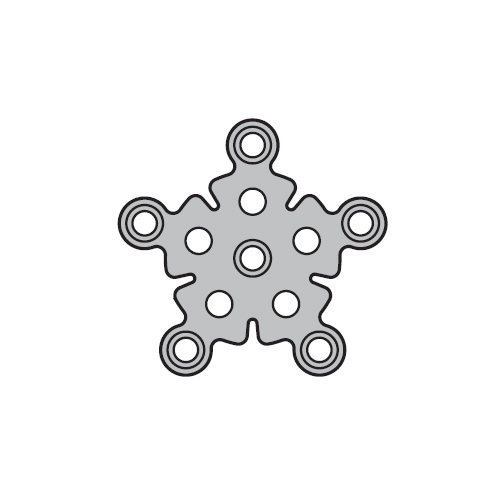 Микропластина трепанационная малая, 10 мм