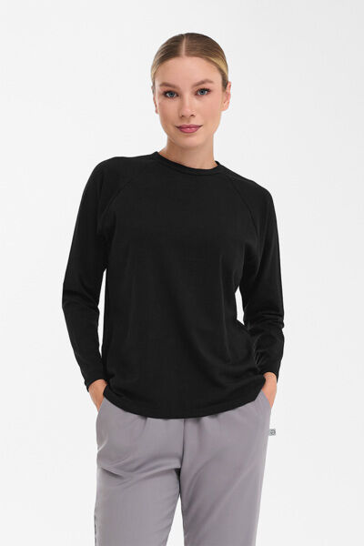Лонгслив женский Тезис TZ112, черный, 44 - фото 0