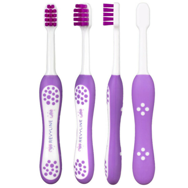 Детская зубная щётка Revyline Baby S3900, мануальная, от 0 до 3 лет, фиолетовая - фото 1