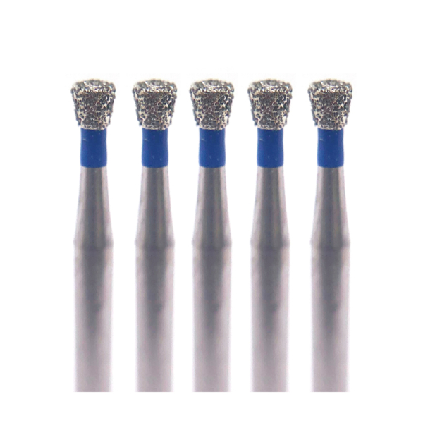 Бор алмазный Ecoline E 805, конус обратный, D=1.2 мм, FG, синий, 5 шт - фото 0