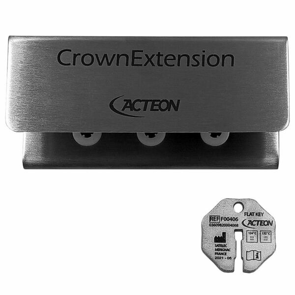 Набор насадок Acteon Crown Extension II (CE1 II, CE2 II, CE3 II, BS6 II), в стальном боксе, универсальный ключ, костная хирургия, 4 шт - фото 1