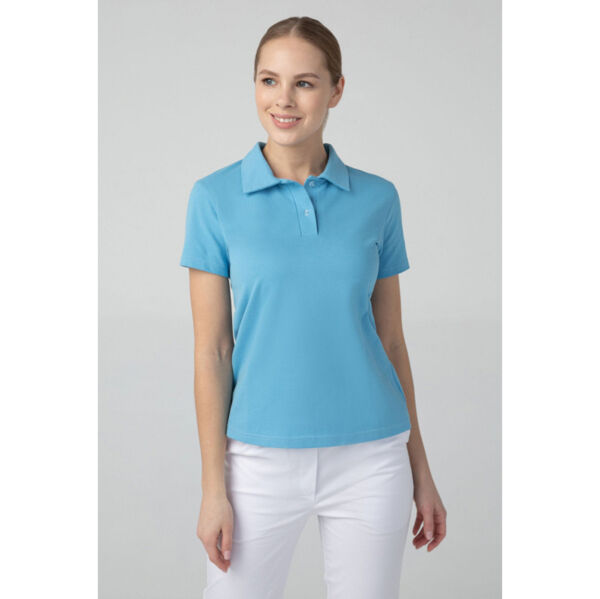 Поло женское, голубой, 48 - фото 1