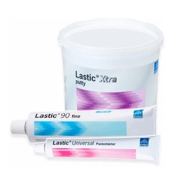 Lastic Starter pack - набор оттискных материалов на основе С-силикона: 582 мл Lastic Xtra Putty, Lastic 90 Fine + принадлежности - фото 0