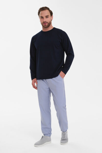 Лонгслив мужской Тезис TZ512, темно-синий, 50 - фото 4