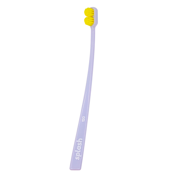 Зубная щетка Splash Brush Double 120, очень мягкая, сиреневый, 1 шт - фото 0