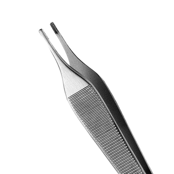 Пинцет тканевый Hu-Friedy Adson-Brown #43, хирургический, изогнутый, 7х7, 120 мм - фото 1