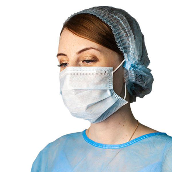 Шапочка медицинская "Шарлотта", голубая, 100 шт - фото 2