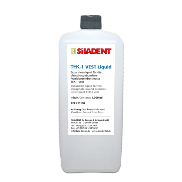 TEK-1 VEST Liquid - жидкость для паковочной массы, бутыль, 1000 мл